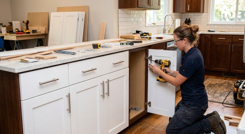 Oak Cabinet Remodeling in Muncie, IN